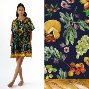 Rachel Antonoff Howard Mini Dress Marie Baguettes Print S